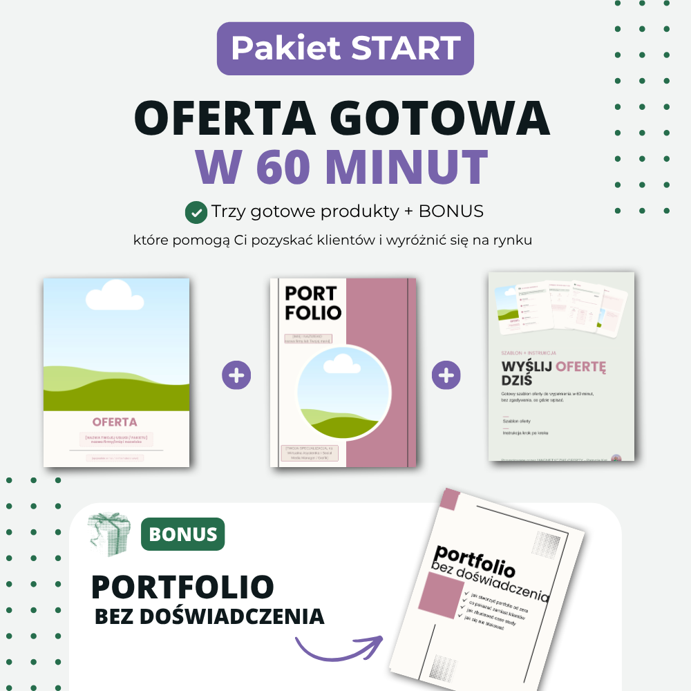 Pakiet Startowy: Twoja Oferta gotowa w 60 minut